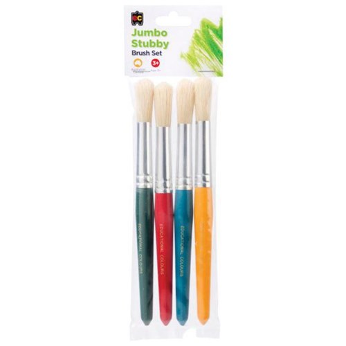 EC Stubby Paint Brush Round, Pack of 4