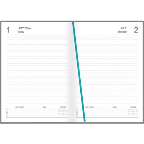 Collins A41A Mid Year Diary A4 1 Day Per Page 1 July 2026 to 30 June 2027 Fashion Assorted Designs
