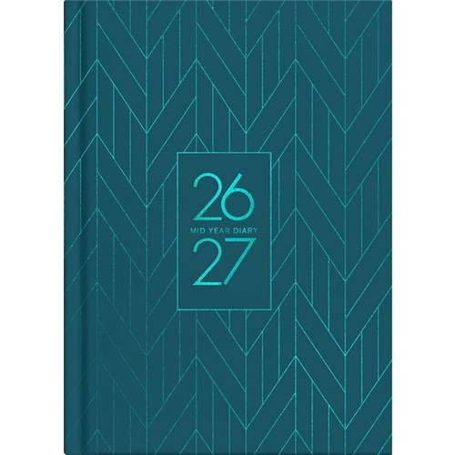 Collins A51A Mid Year Diary A5 1 Day Per Page 1 July 2026 to 30 June 2027 Fashion Assorted Designs