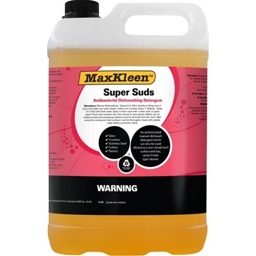 MaxKleen Super Suds Dishwashing Liquid 5 Litre OfficeMax NZ