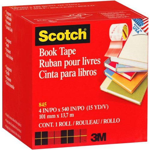 Scotch® 845 Book Repair Tape 102mm x 13.7m
