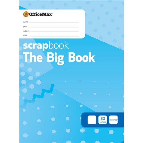 OfficeMax The Big Book Scrapbook Unruled 335x242mm 100gsm 32 Leaves