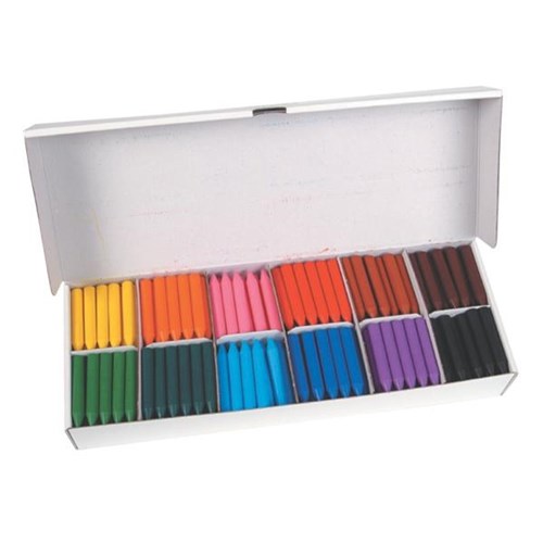 Jovi Wax Crayons 12 Assorted Colours, Box of 300 OfficeMax NZ