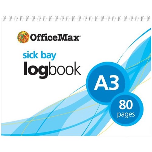 OfficeMax A3 Sick Bay Log Book 80 Pages OfficeMax NZ