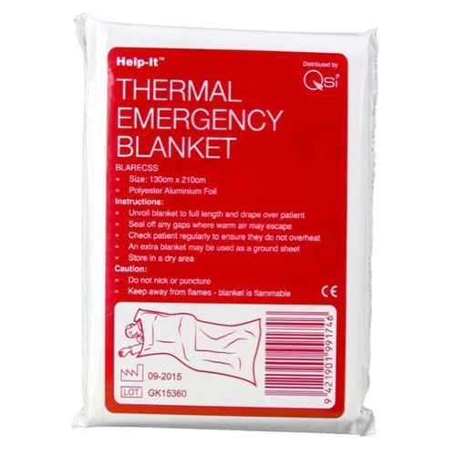 Help-It Thermal Emergency Survival Blanket 130x210cm