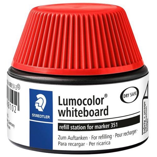 Staedtler Lumocolor Red Whiteboard Marker Ink 30ml