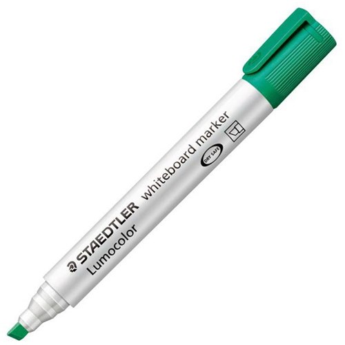Staedtler Lumocolor Green Whiteboard Marker Chisel Tip