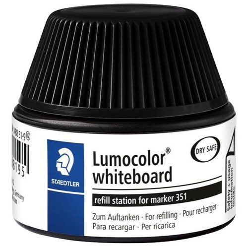 Staedtler Lumocolor Black Whiteboard Marker Ink 30ml