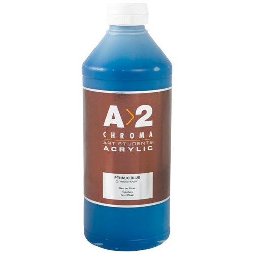 A2 Art Student Acrylic Paint 1L Pthalo Blue