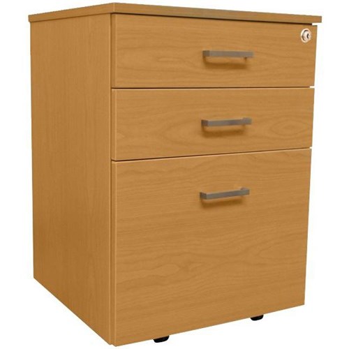 Accord Mobile 3 Drawer Locking Tawa