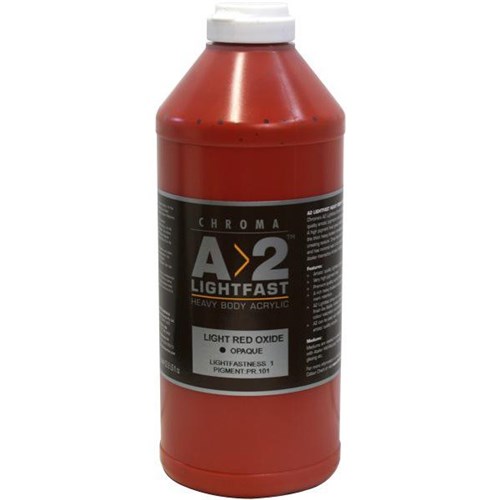 A2 Art Student Acrylic Paint 1L Light Red Oxide