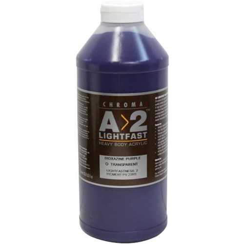 A2 Art Student Acrylic Paint 1L Dioxazine Purple