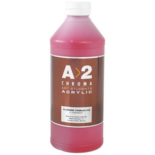 A2 Art Student Acrylic Paint 1L Alizarine Crimson