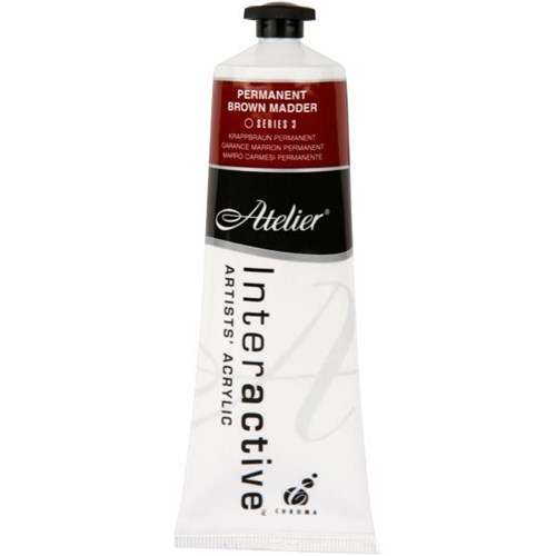 Atelier Interactive Acrylic Paint, S3, 80ml, Permanent Brown Madder