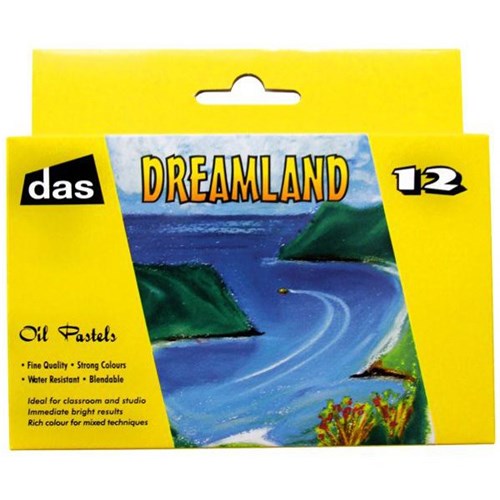 Dreamland Oil Pastels Large Assorted Colours, Pack of 12