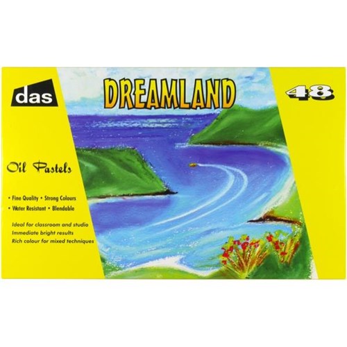 Dreamland Oil Pastels Large Assorted Colours, Pack of 48