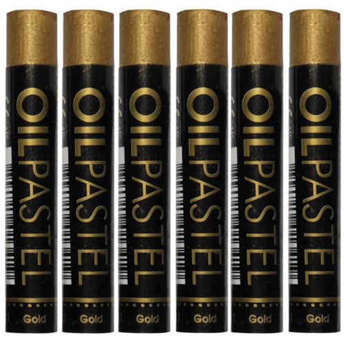 Mungyo Oil Pastels Metallic Gold, Pack of 6