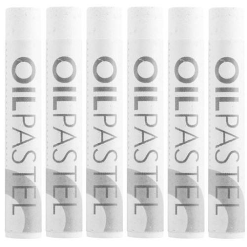 Mungyo Oil Pastels White, Pack of 6