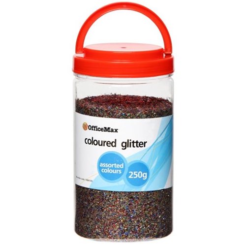 OfficeMax Bright Coloured Glitter Assorted 250g