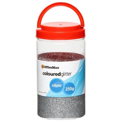 OfficeMax Bright Coloured Glitter Silver 250g