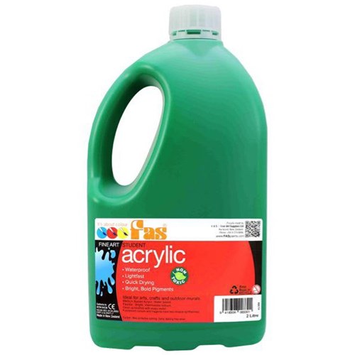 Fas Student Acrylic Paint 2L Deep Green