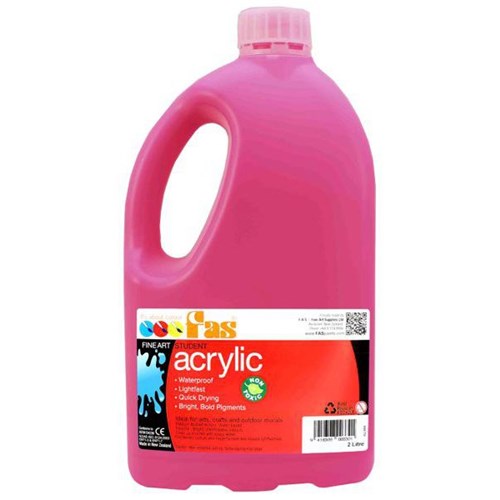 Fas Student Acrylic Paint 2L Magenta