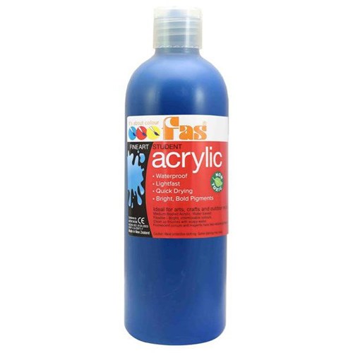 Fas Student Acrylic Paint 500ml Cool Blue