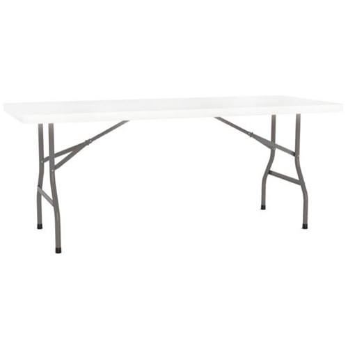 Life Folding Table 1800mm White/Graphite OfficeMax NZ