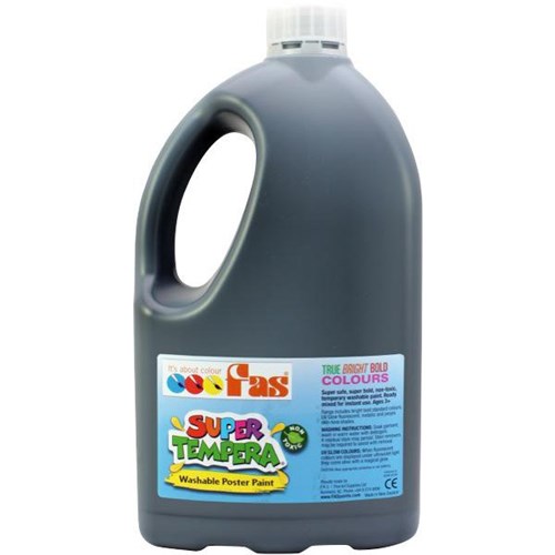 Fas Super Tempera Poster Paint 2L Black