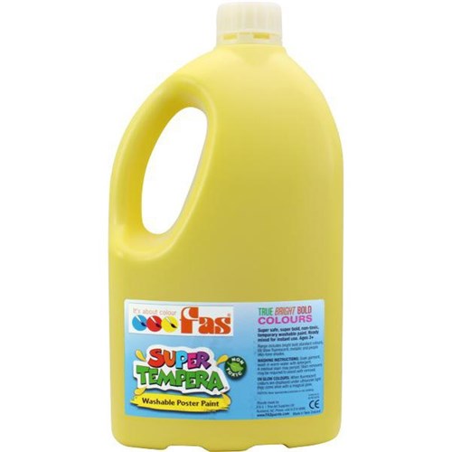 Fas Super Tempera Poster Paint 2L Yellow