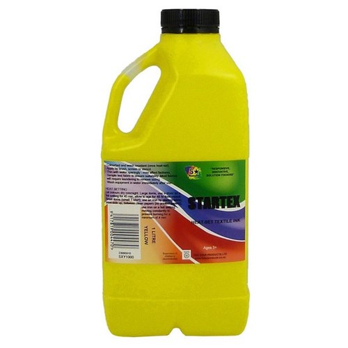 5 Star Startex Textile Ink 1 Litre Yellow OfficeMax NZ