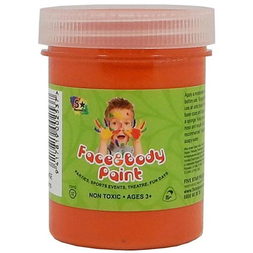 Five Star Face Paint 125ml Orange