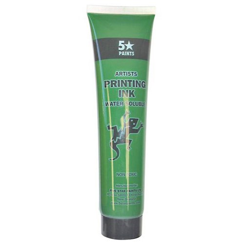 Five Star Water Based Printing Ink 115ml Vivid Green