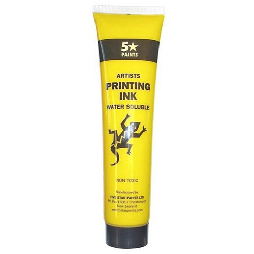 Five Star Water Based Printing Ink 115ml Yellow