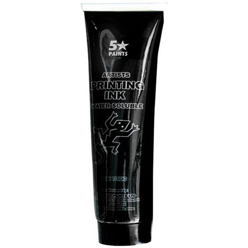 Five Star Water Based Printing Ink 115ml Black