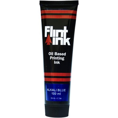 Five Star Flint Ink Oil-Based Printing Ink 100ml Alkali Blue