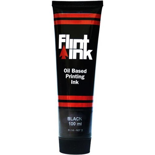 Five Star Flint Ink Oil-Based Printing Ink 100ml Black