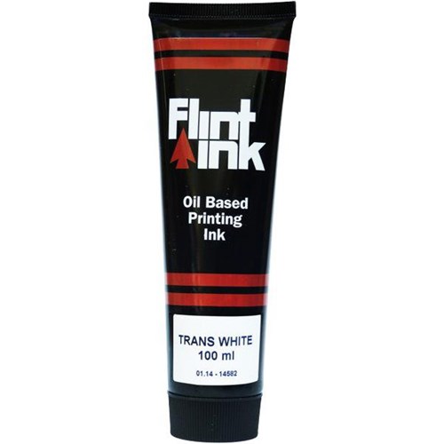 Five Star Flint Ink Oil-Based Printing Ink 100ml Transparent White