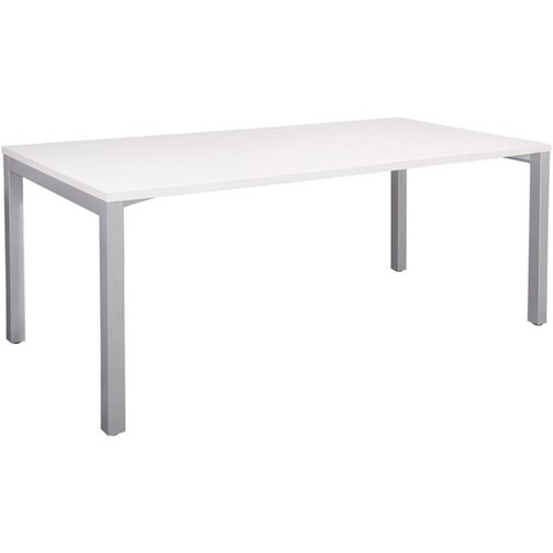 1200x600mm White Top/Silver Frame