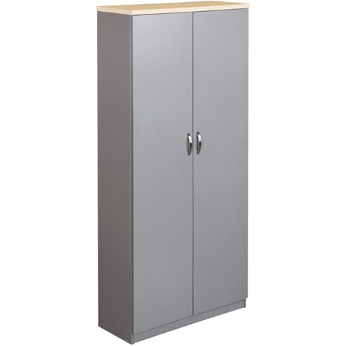 Spartan Cupboard 1800mm Maple & Silver