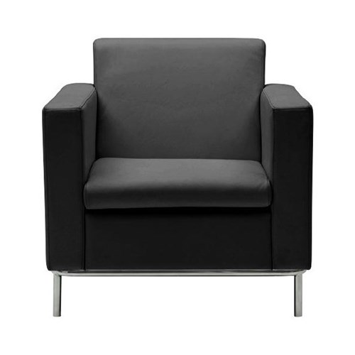 Neo Visitor Chair Black Polyurethane