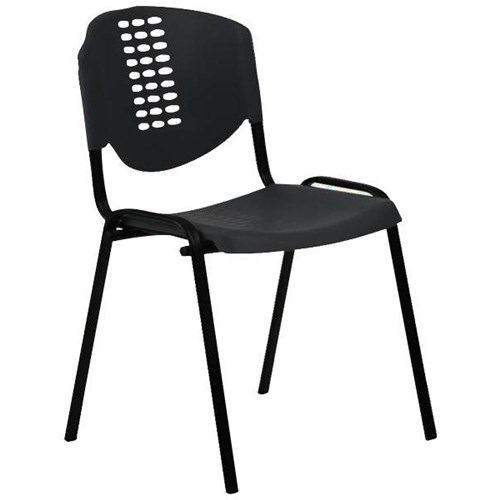 Uni Stacker Chair 725mm Steel Black/Black