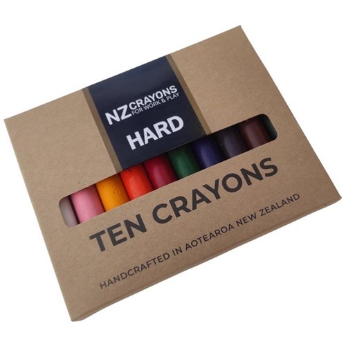 Retsol Hard Wax Crayons Assorted Colours, Set of 10