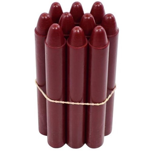 Retsol Hard Wax Crayons Crimson, Set of 10