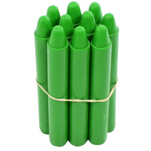 Retsol Hard Wax Crayons Light Green, Set of 10
