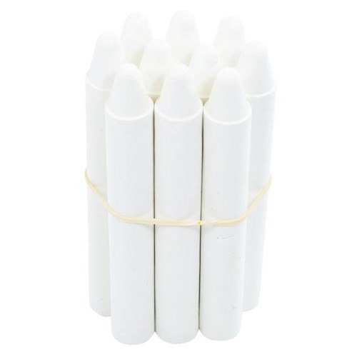 Retsol Hard Wax Crayons White, Set of 10