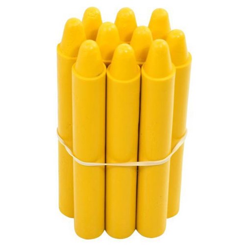 Retsol Hard Wax Crayons Yellow, Set of 10