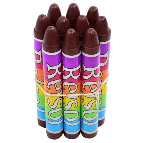 Retsol Soft Wax Crayons Brown, Set of 10