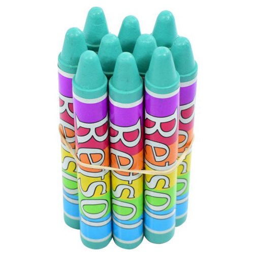 Retsol Soft Wax Crayons Turquoise, Set of 10
