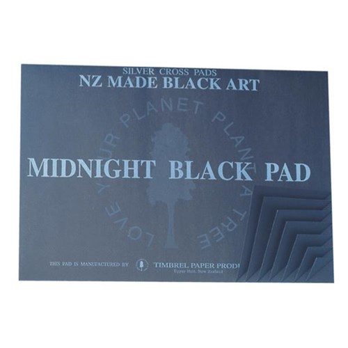 Midnight Black Art A3 Triple Coated Paper Pad 20 Leaves